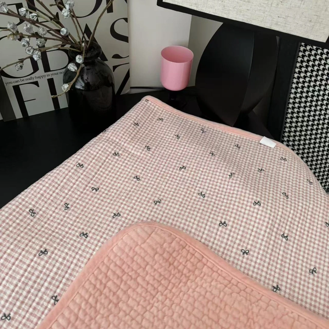 A纯棉全棉 B婴儿绒 多用垫70*100 宝宝睡垫床垫夹棉生理垫