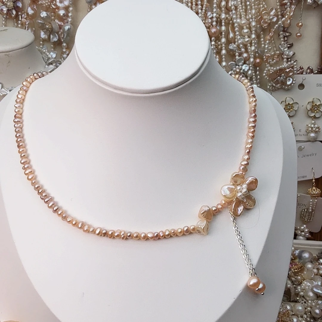 颈饰未镶嵌淡水珍珠