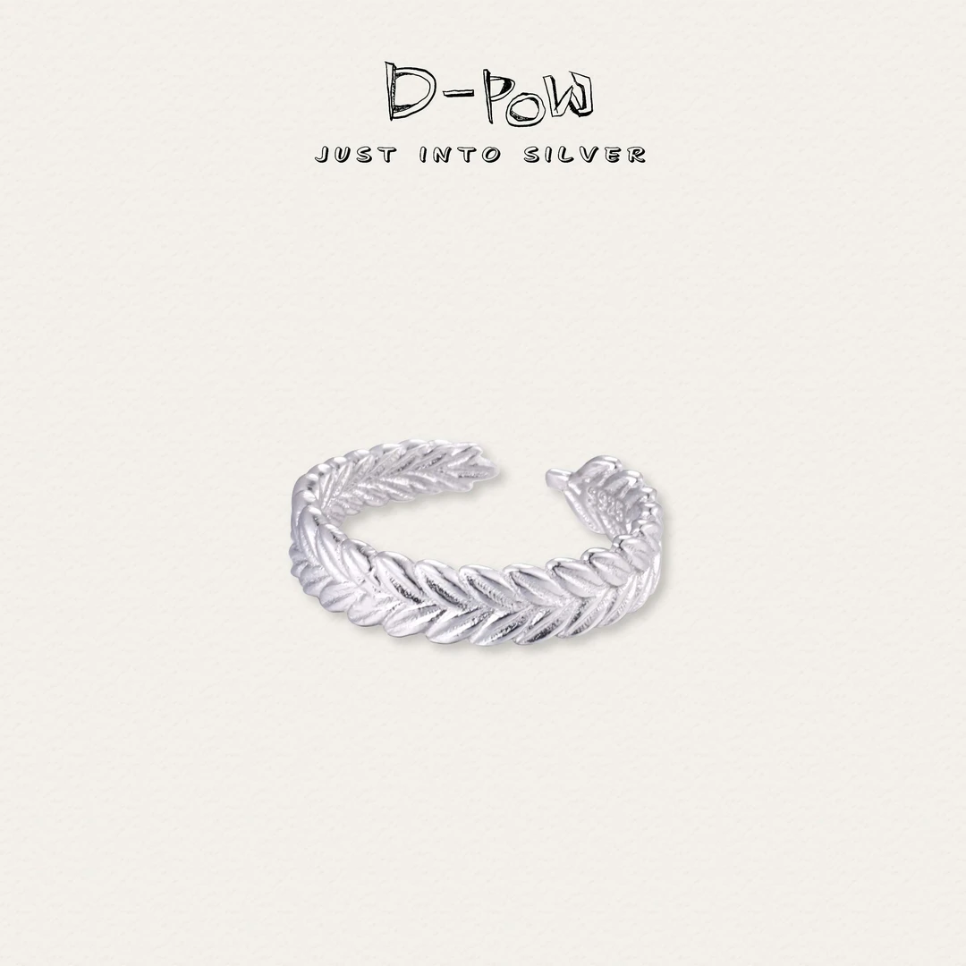 灯小炮 925银戒指 戒指（9110）气质时尚简约小众百搭韩版