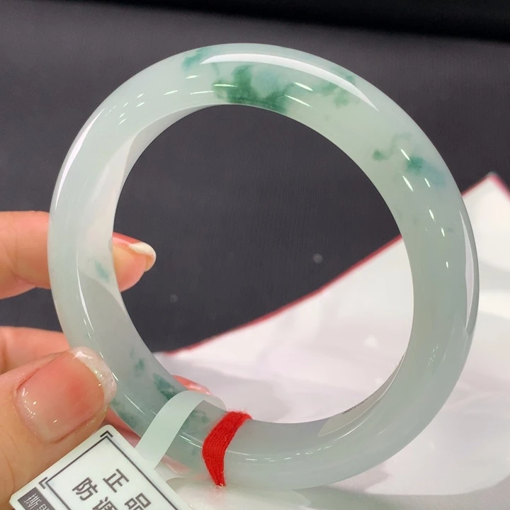 未镶嵌手镯翡翠正圈56