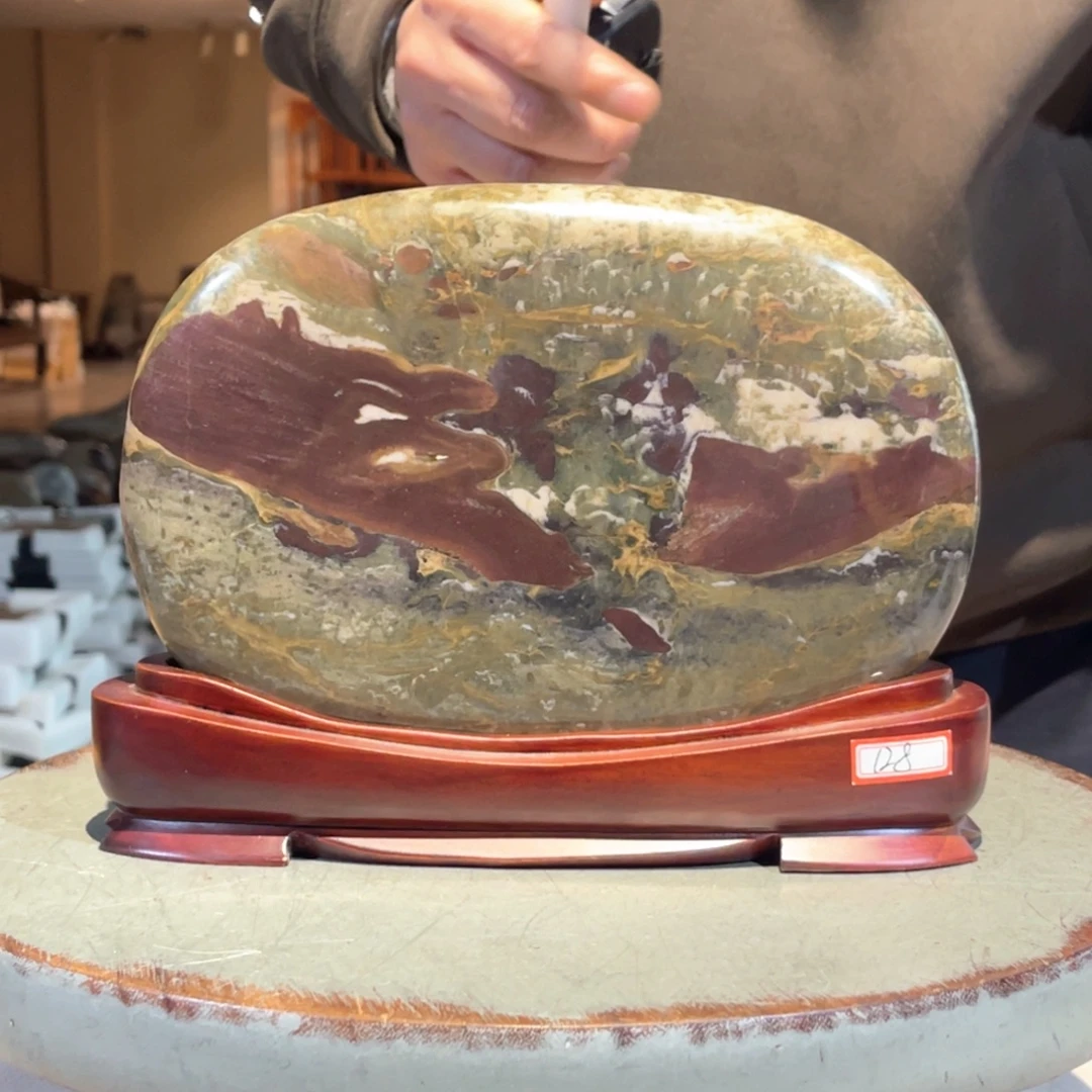 彩石三峡清江画面石24/18/3