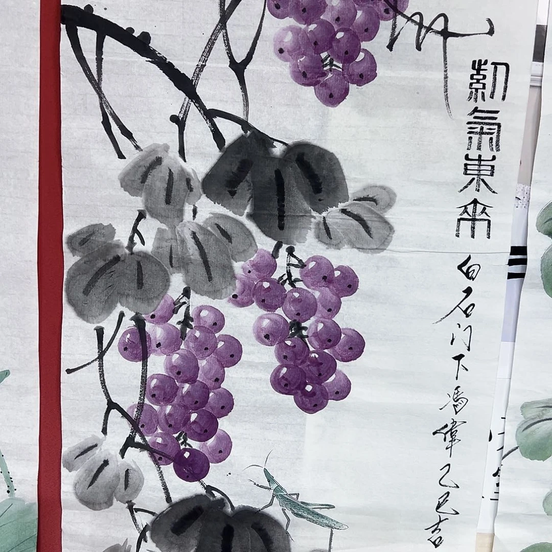 国画冯伟老师手绘国画作品慧