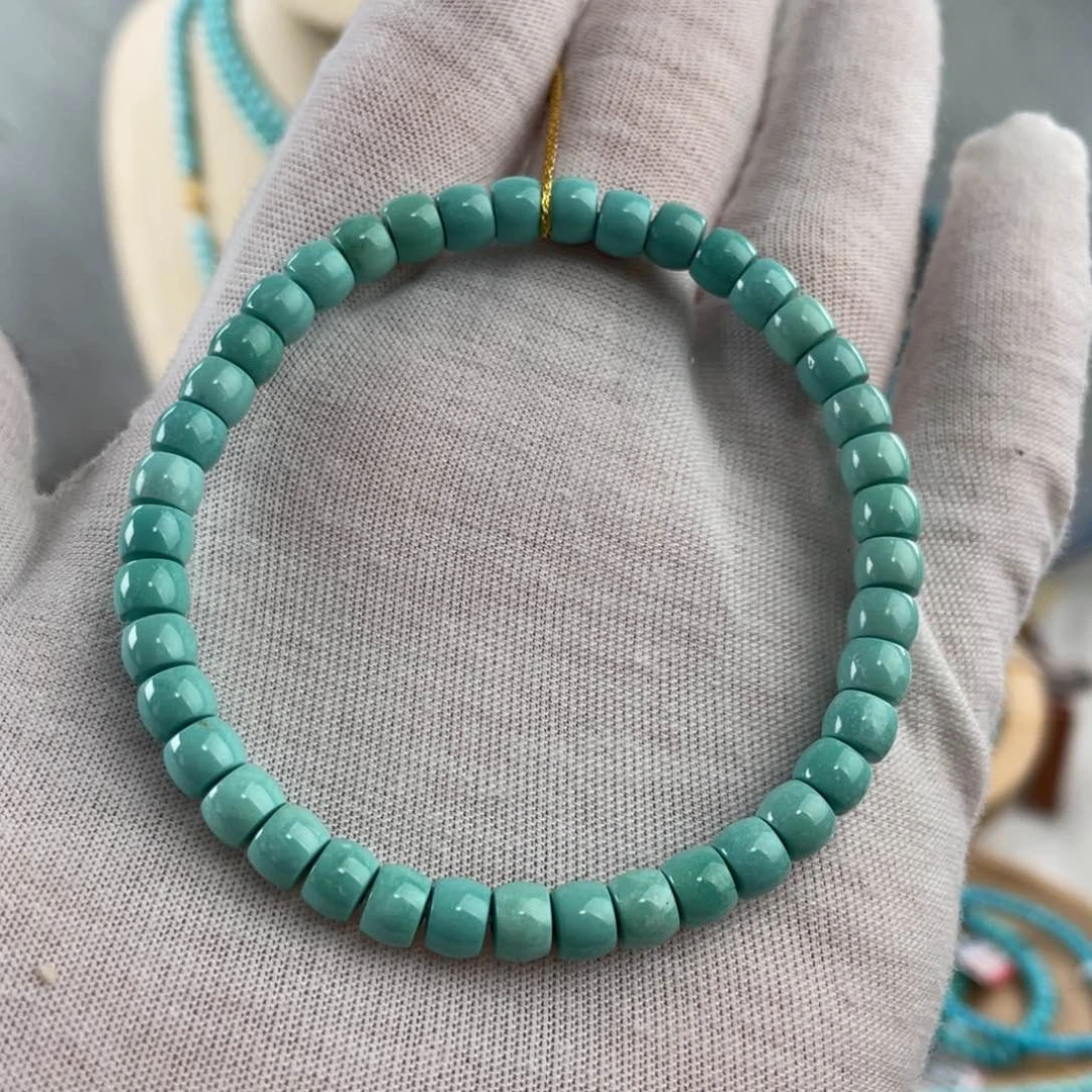 绿松石手链未镶嵌精品直切卡5.8