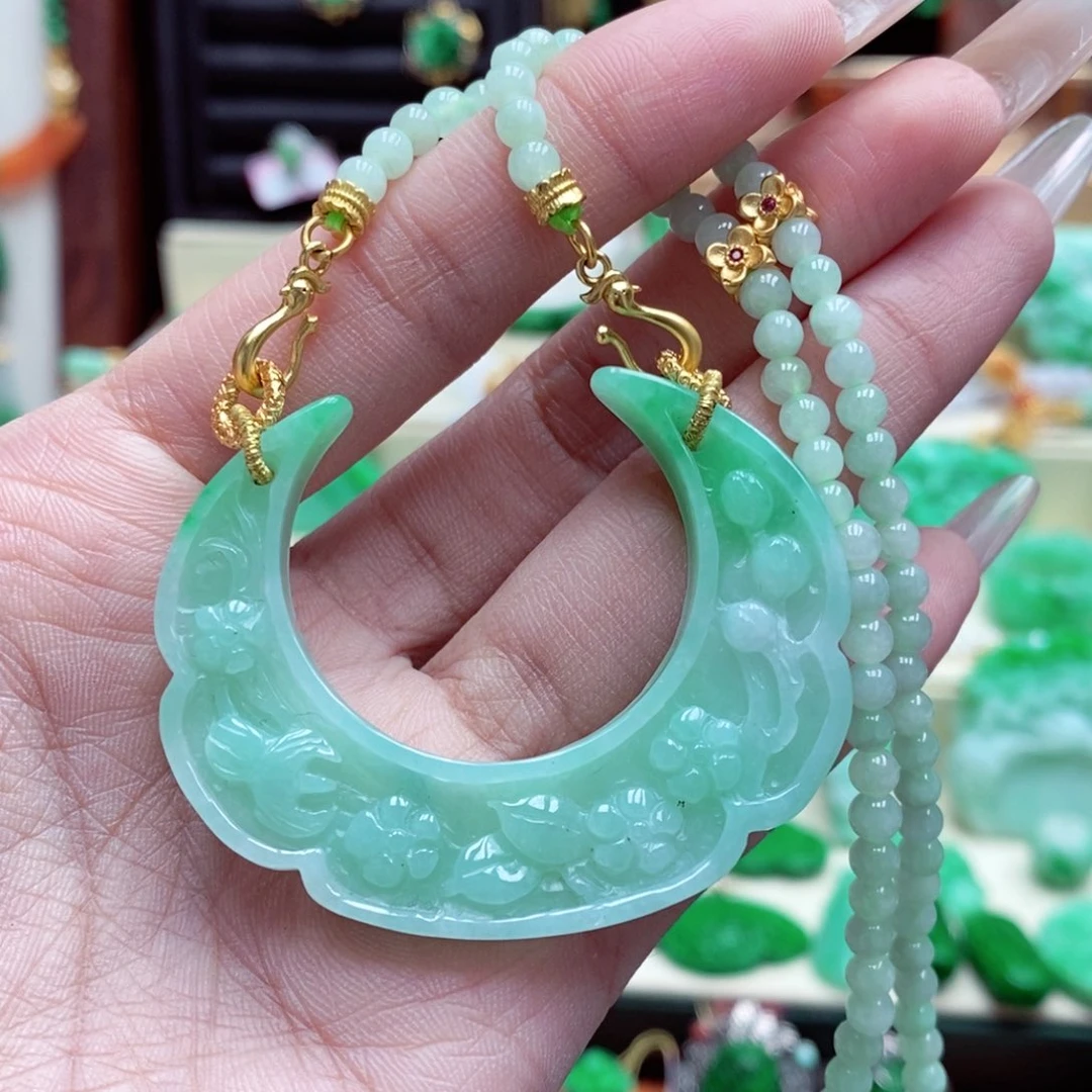 颈饰未镶嵌翡翠翡翠吊坠