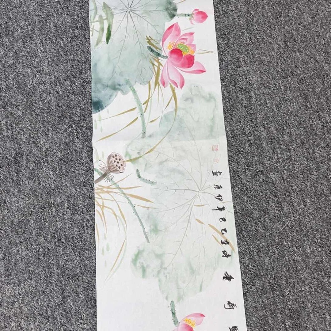 国画纯手工制作的