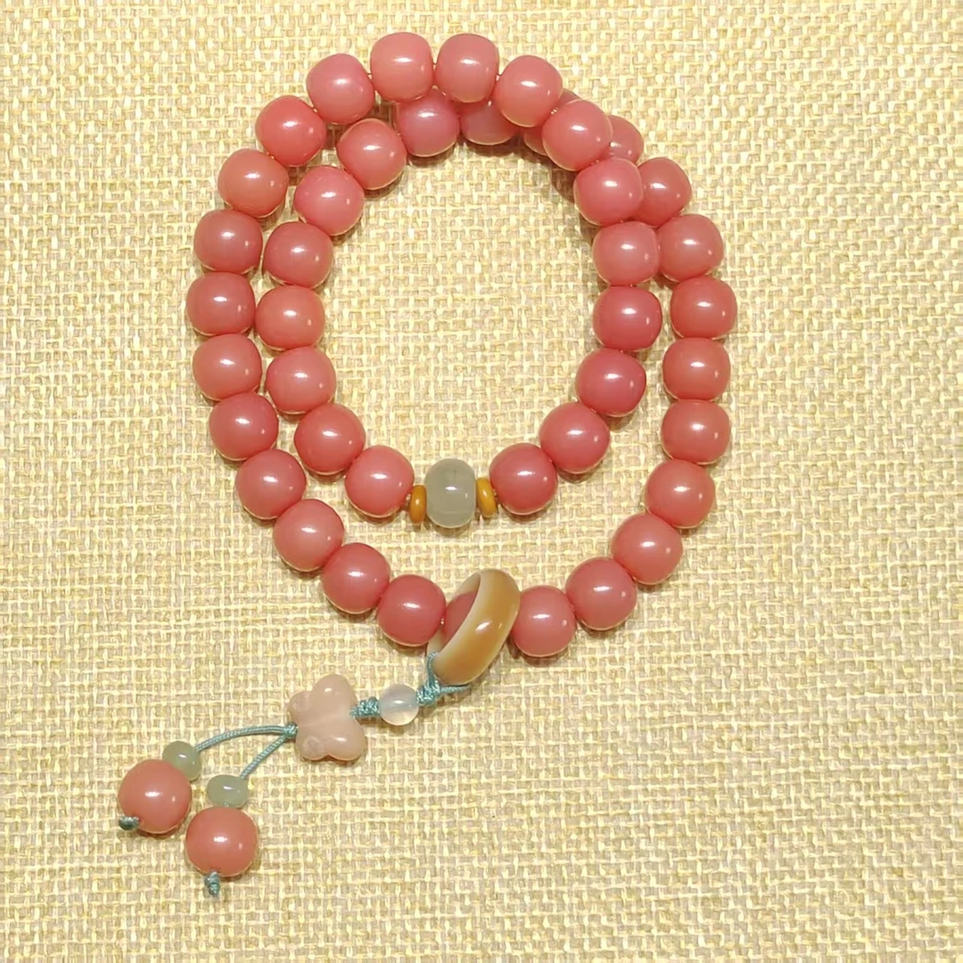 CQ6580玫瑰粉精品手串1.0+蝴蝶饰品