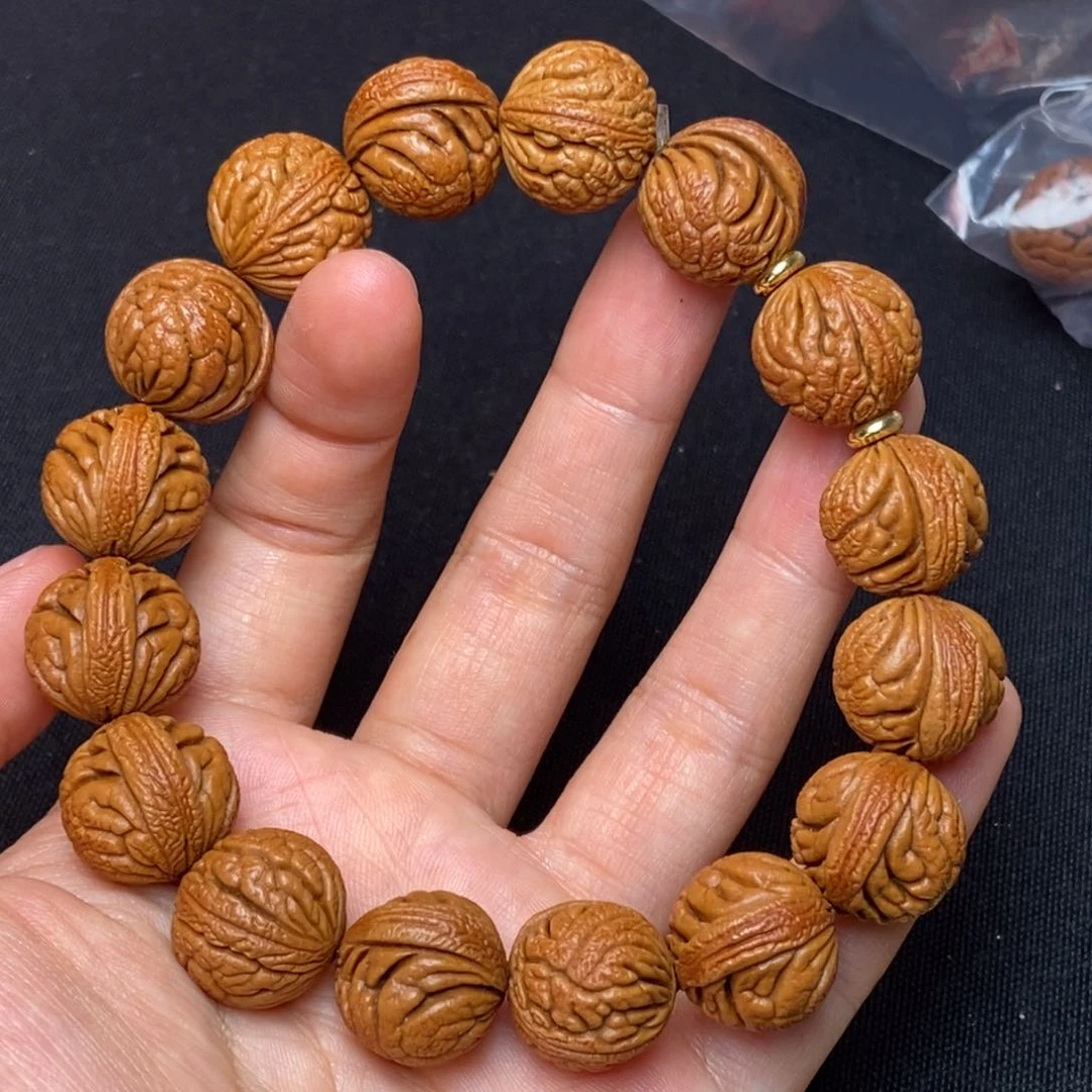 桃核手串秦岭龙纹桃核1