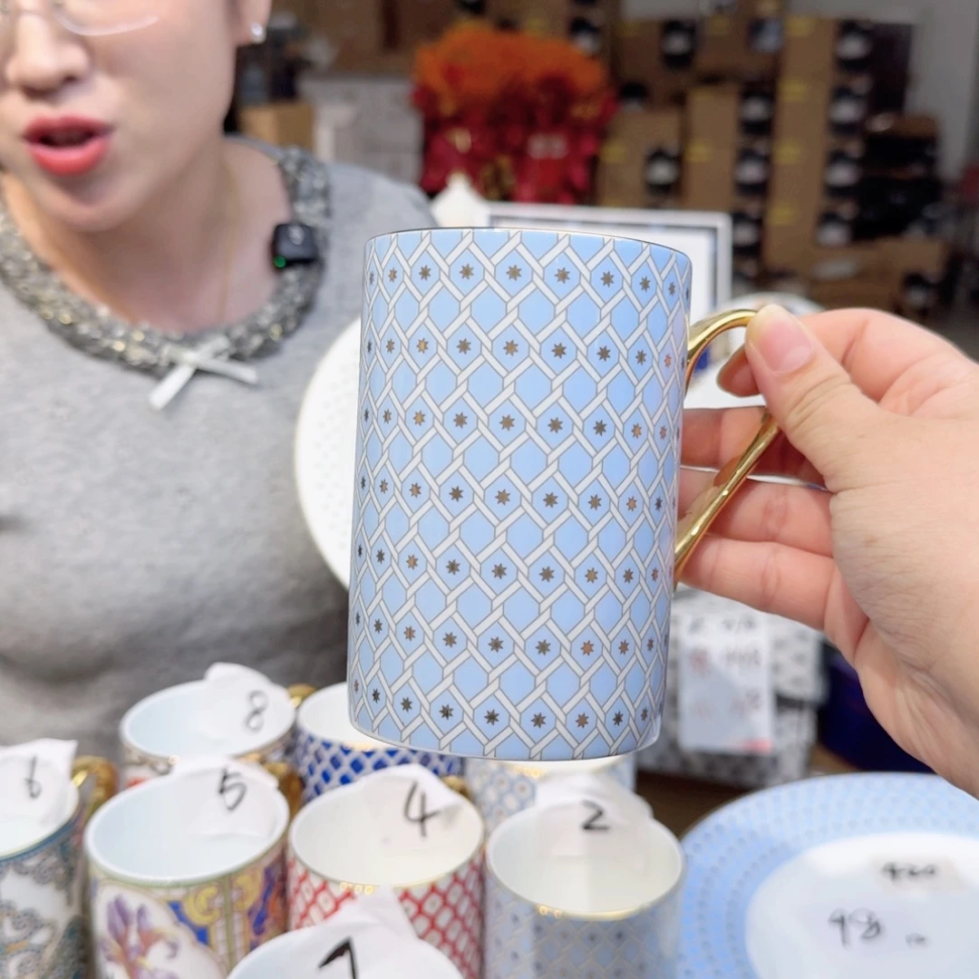 听****骨瓷马克杯370ml一个外贸骨瓷