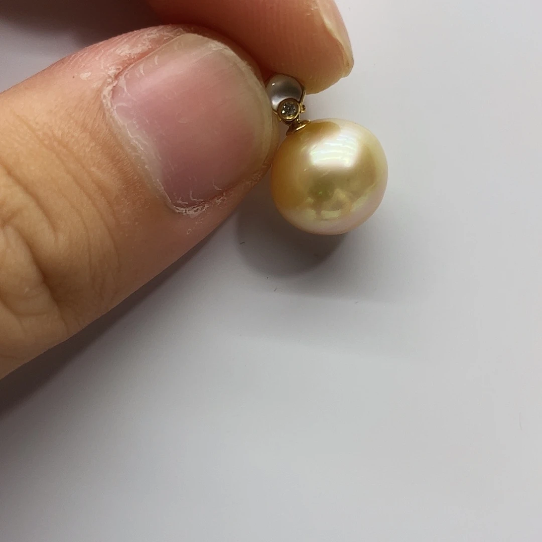 海水珍珠18K金镶嵌颈饰