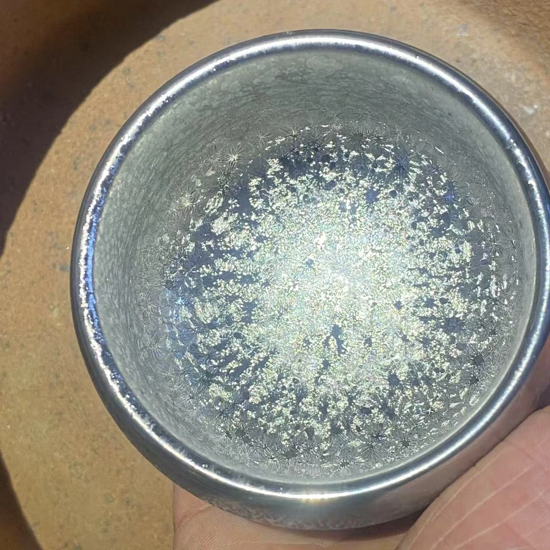 手工茶器  彩钻（全银）主人杯