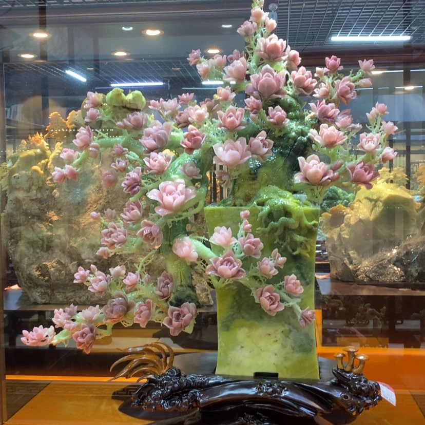 【闪购商品】蛇纹石玉未镶嵌摆件覆膜