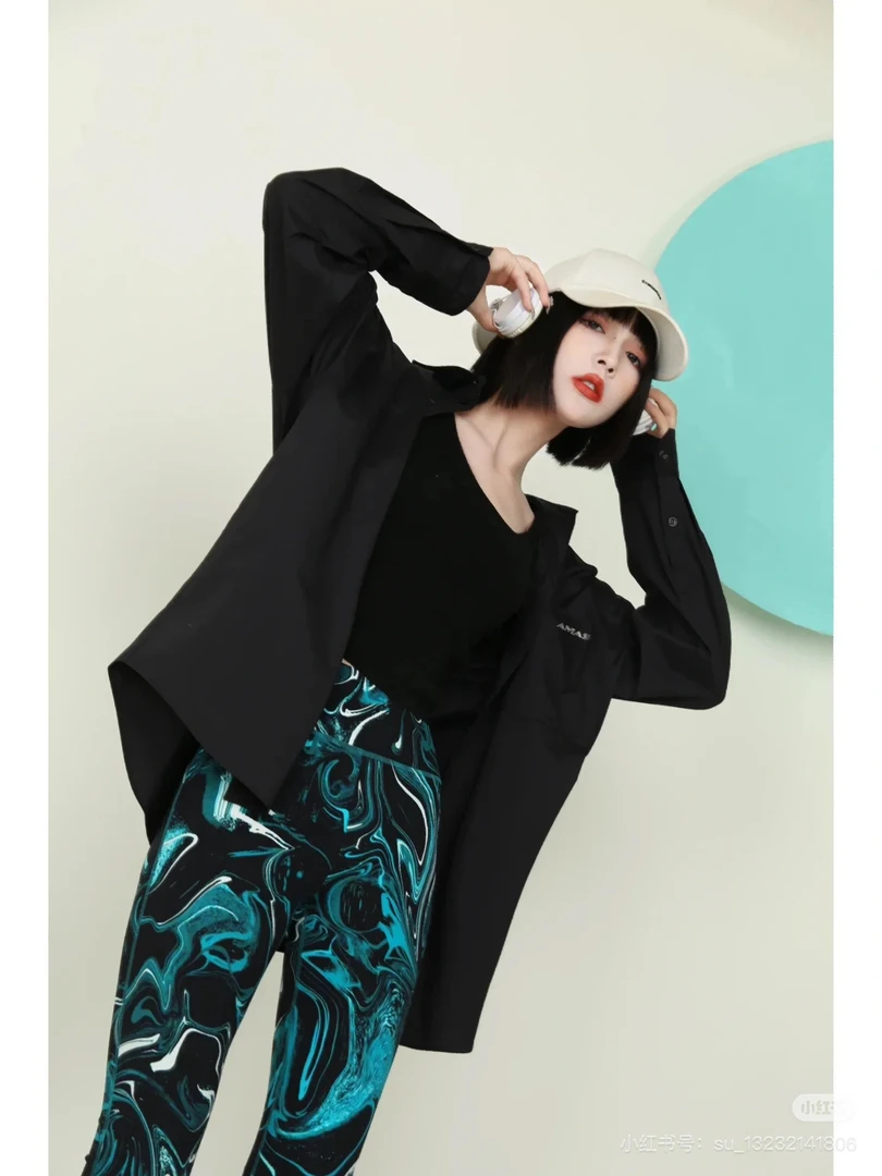 阿家新款时尚百搭鲨鱼裤