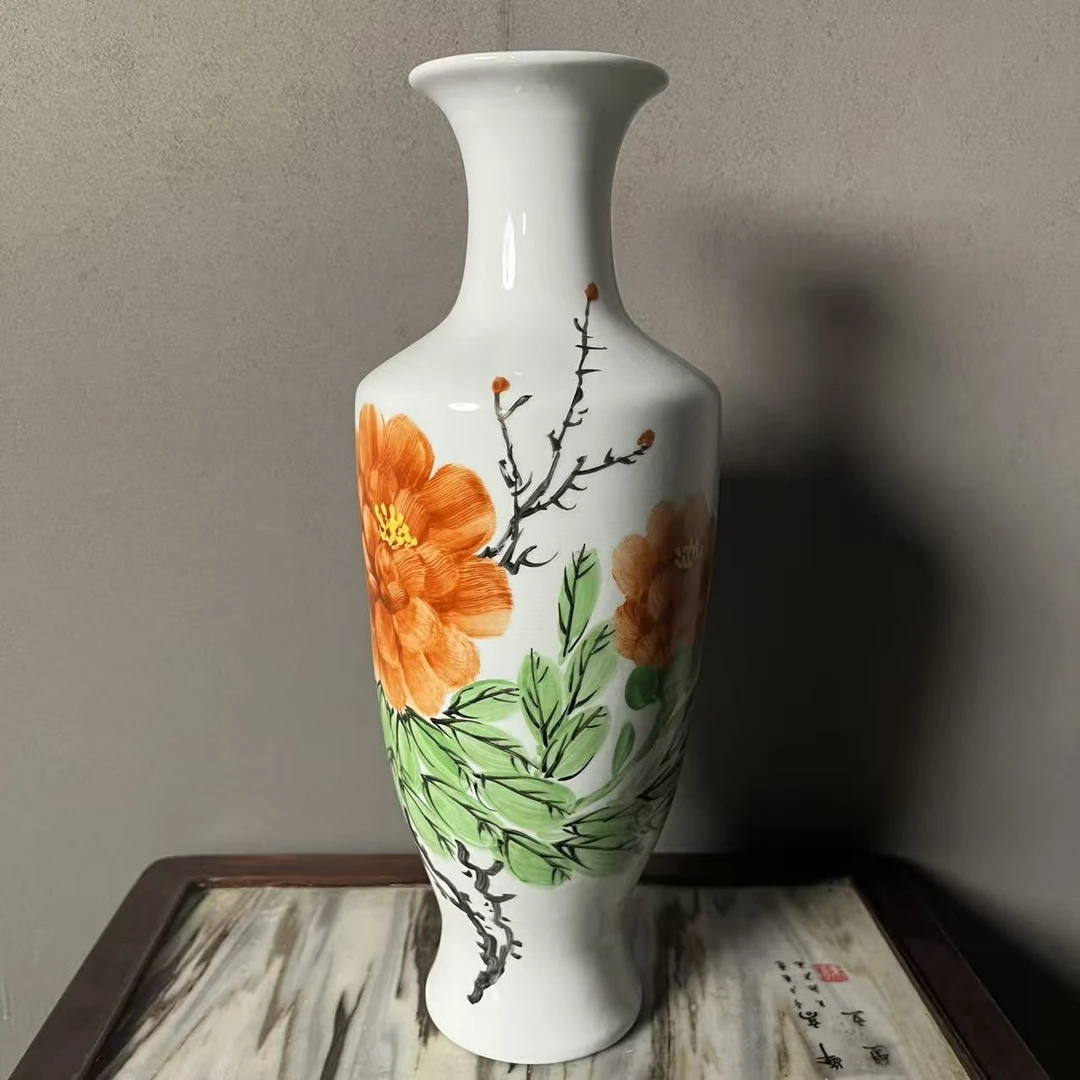 景德镇花卉陶瓷赏瓶