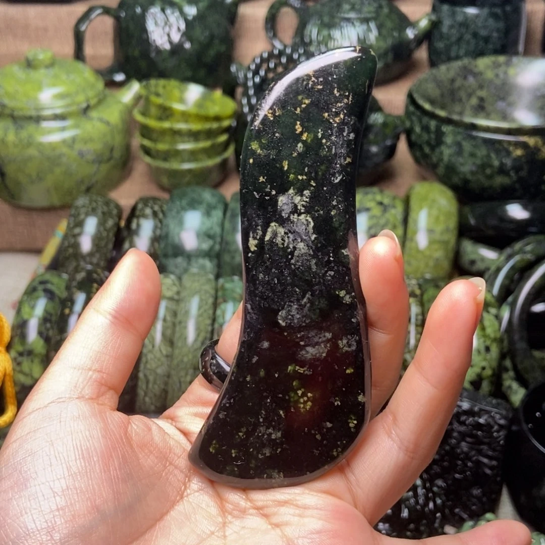 未镶嵌蛇纹石玉药王石