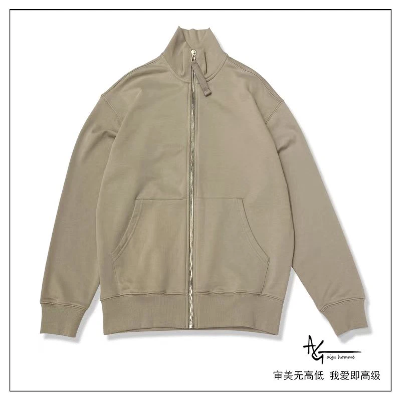 FF【拉夫立开】-立领开衫-春季新款男士纯棉马甲简约时尚欧若风开衫