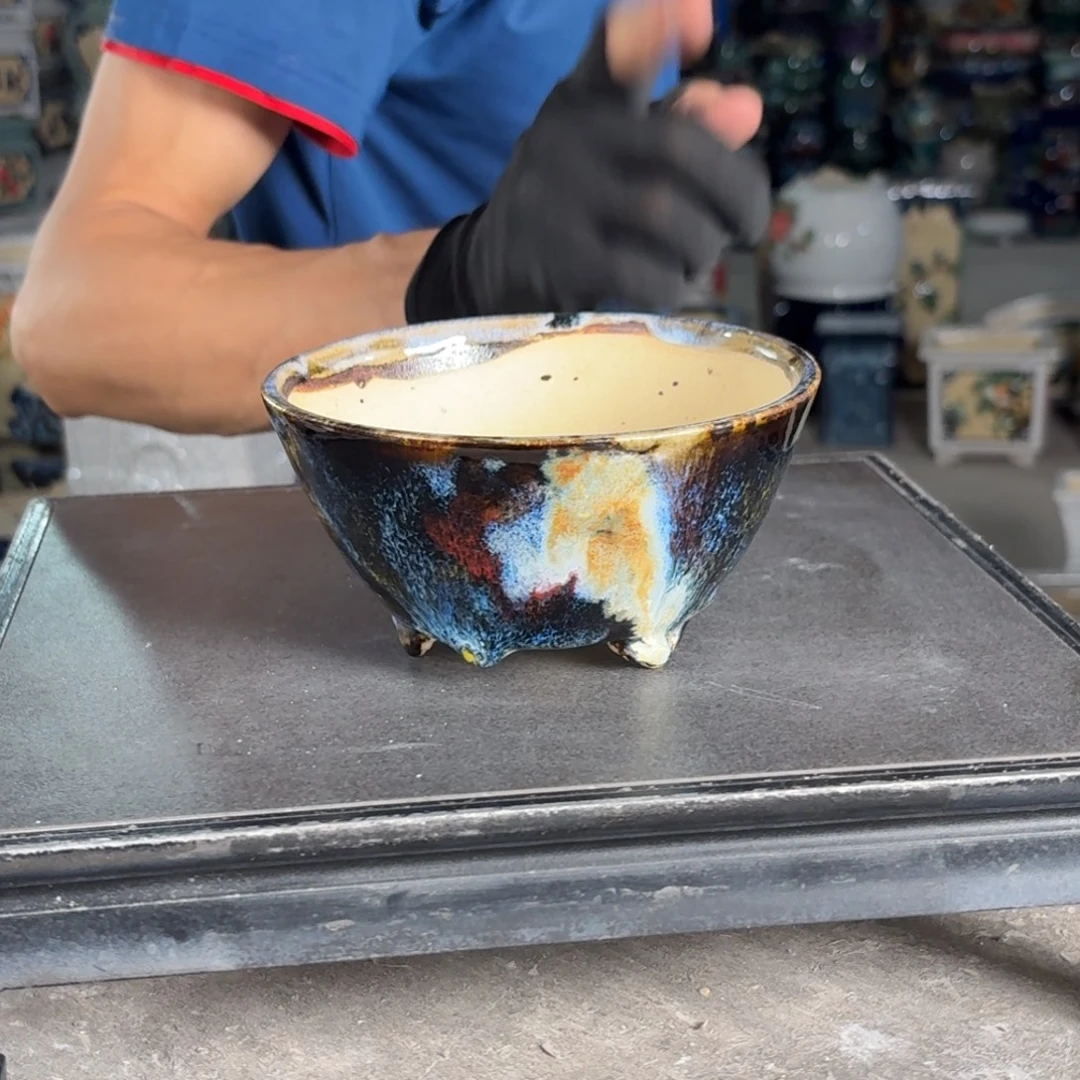 一风堂石湾花盆 内13*6