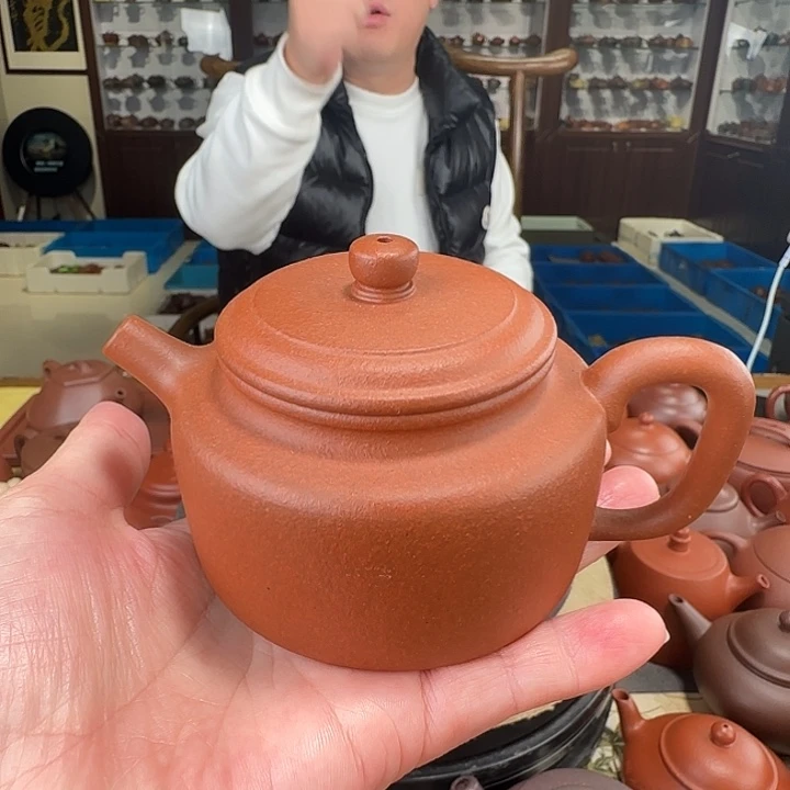紫砂茶壶德钟大红泥