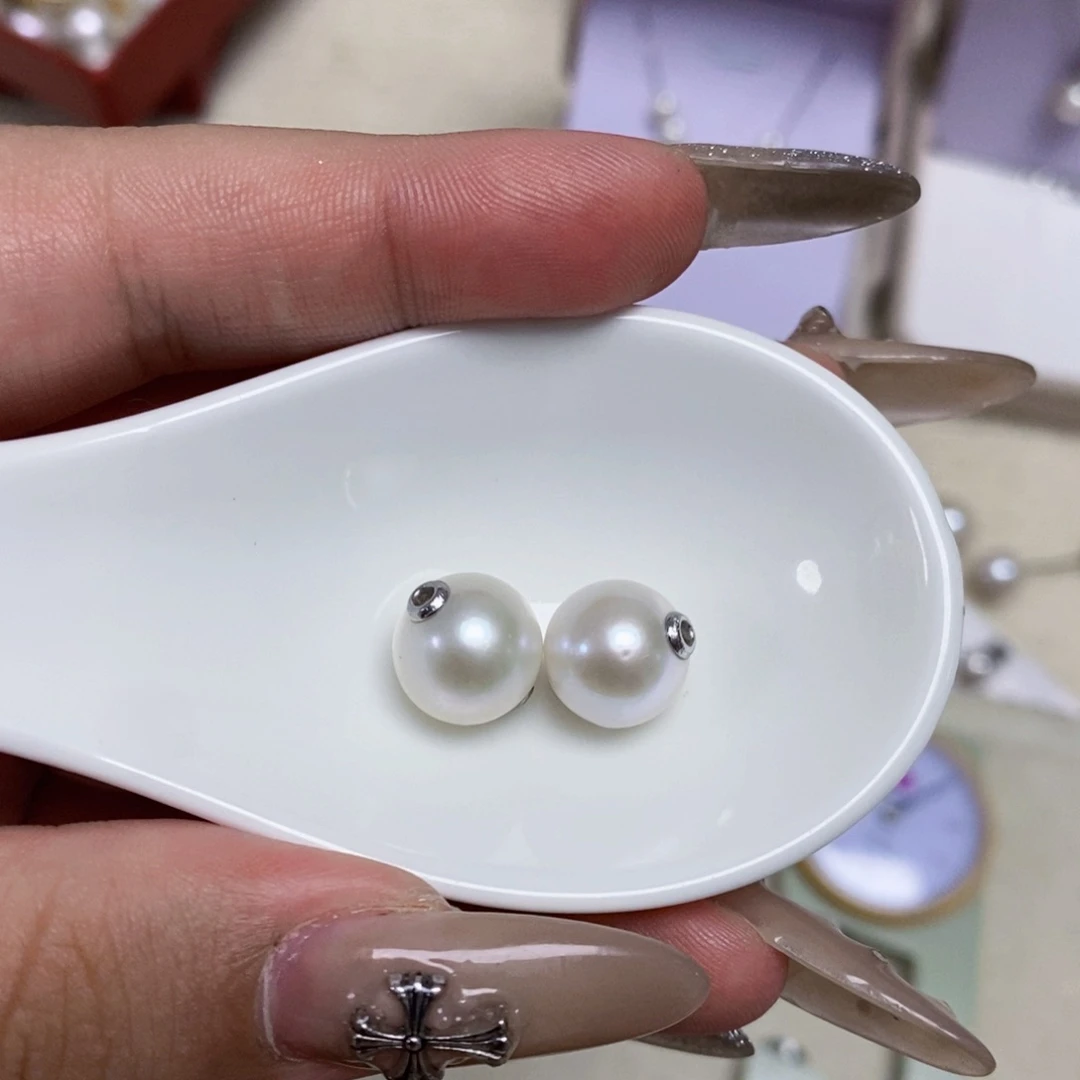 花岗石铁合金锡合金铁合金白珍珠路路通吊坠10-11m+