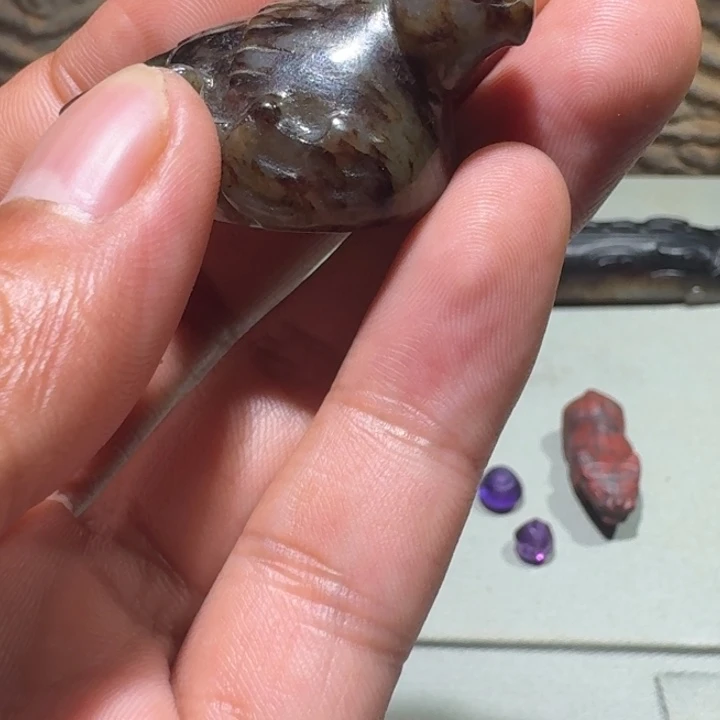 用***6和田玉（糖玉）未镶嵌挂件