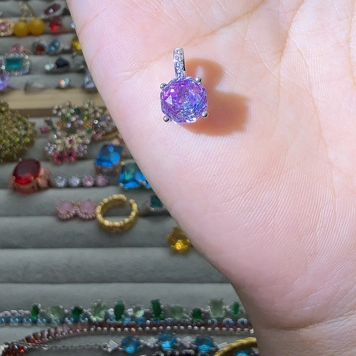 银S925镶嵌水晶戒指