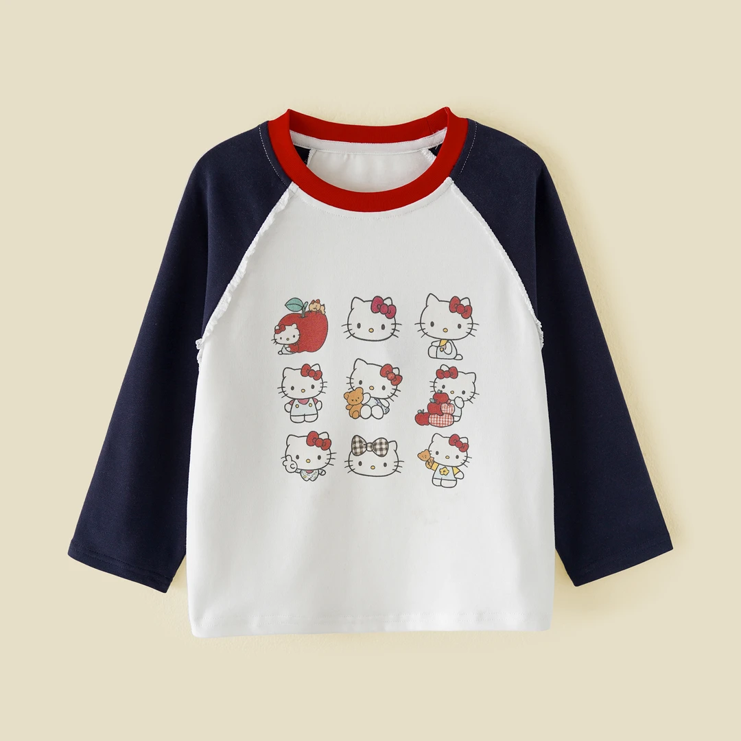 女童早秋上衣春秋洋气儿童长袖T恤宽松女中大童秋装T恤MYMQ1112