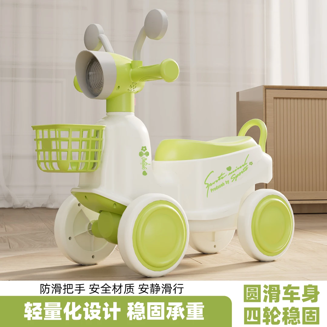 适合1 - 5岁宝宝的四轮无脚踏平衡车学步溜溜车新款小木兰滑行车