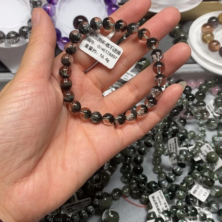 未镶嵌手链水晶绿幽灵
