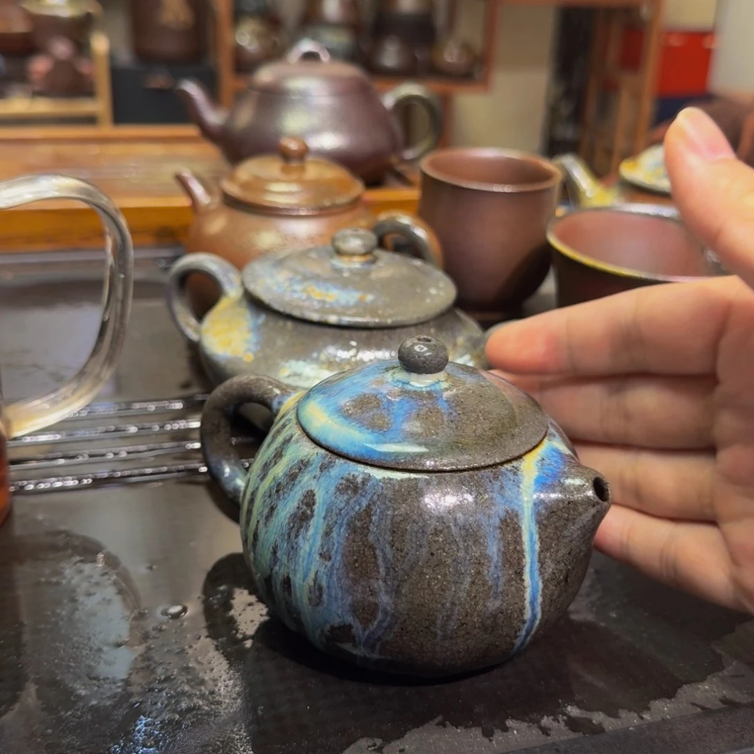 茶壶紫砂茶壶柴烧窑宝