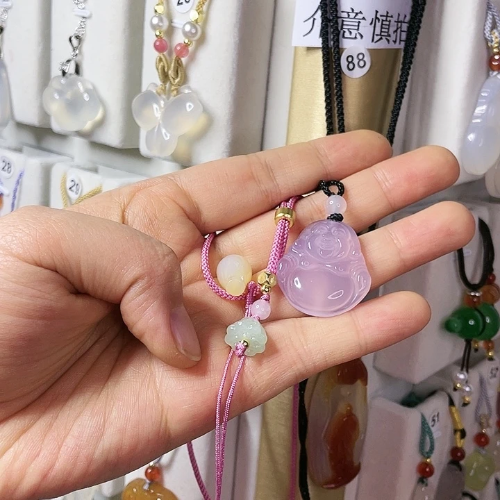 玛瑙/玉髓颈饰合金小****