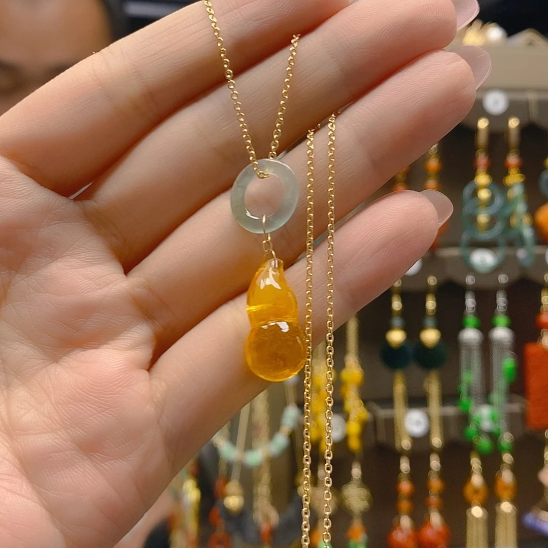 翡翠合金耳饰翡翠