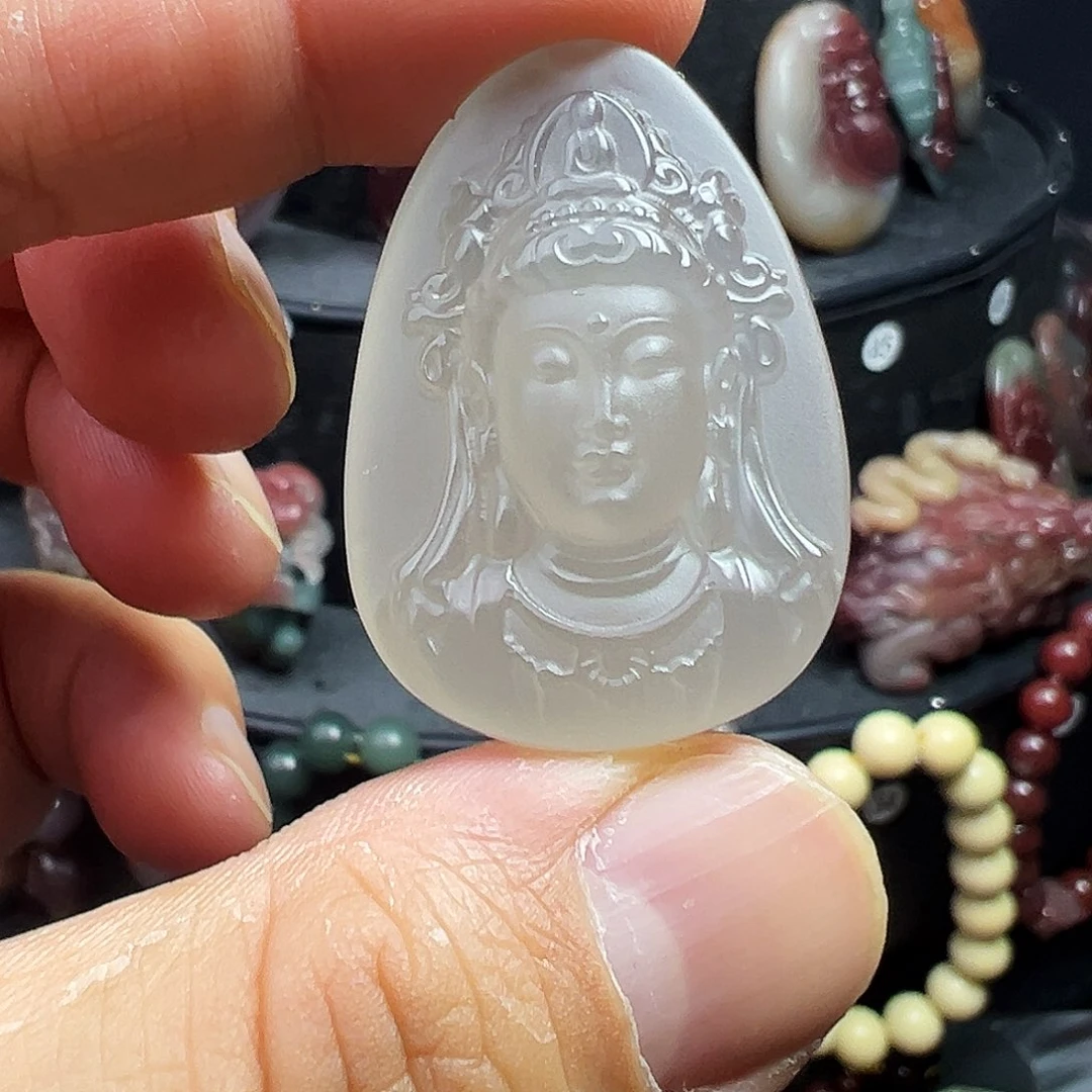 玛瑙/玉髓未镶嵌秦紫玉