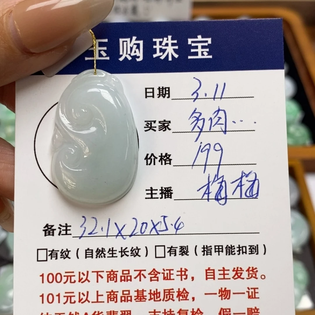 翡翠颈饰未镶嵌多***肥如意