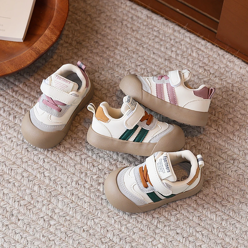 16-26码学步鞋春秋款休闲板鞋男女童运动单鞋宝宝洋气防滑跑步鞋