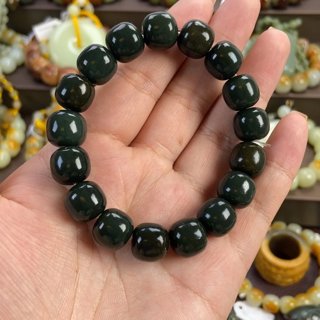 未镶嵌手串透闪石质玉