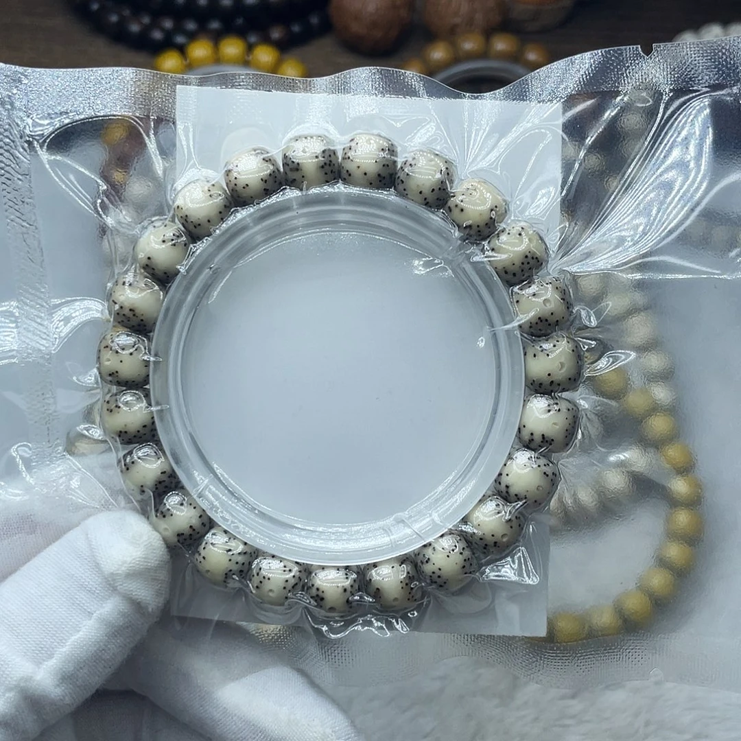 星月菩提手串原生态石玉10✖️9一线天