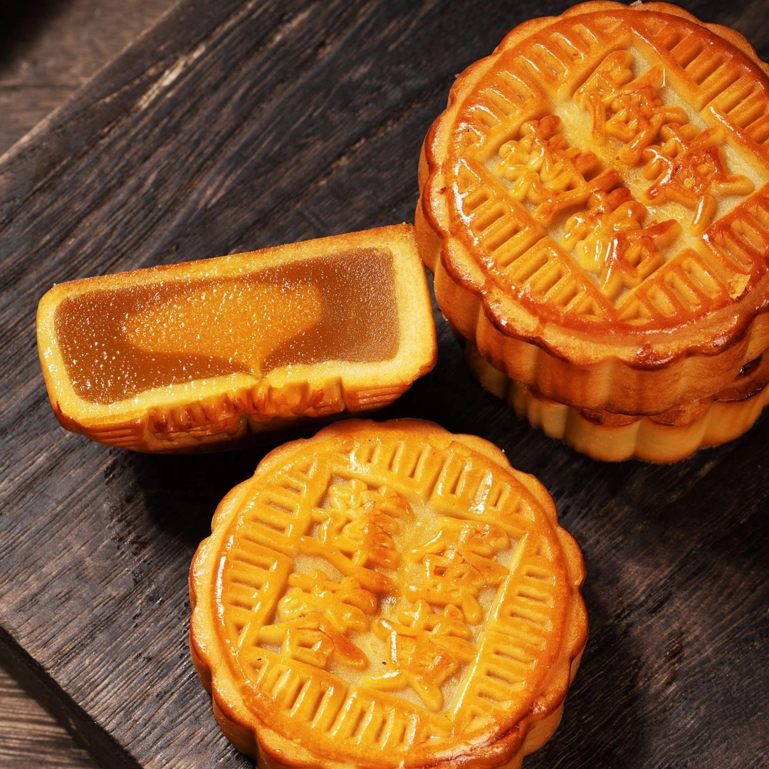 【10个装】100克蛋黄大月饼广式莲蓉蛋黄豆沙蛋黄中秋月饼糕点批发