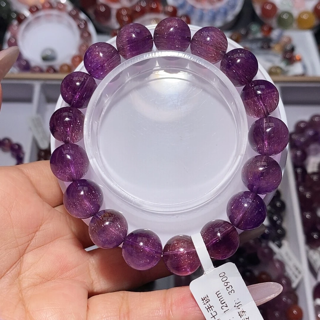 水晶手链未镶嵌紫超七