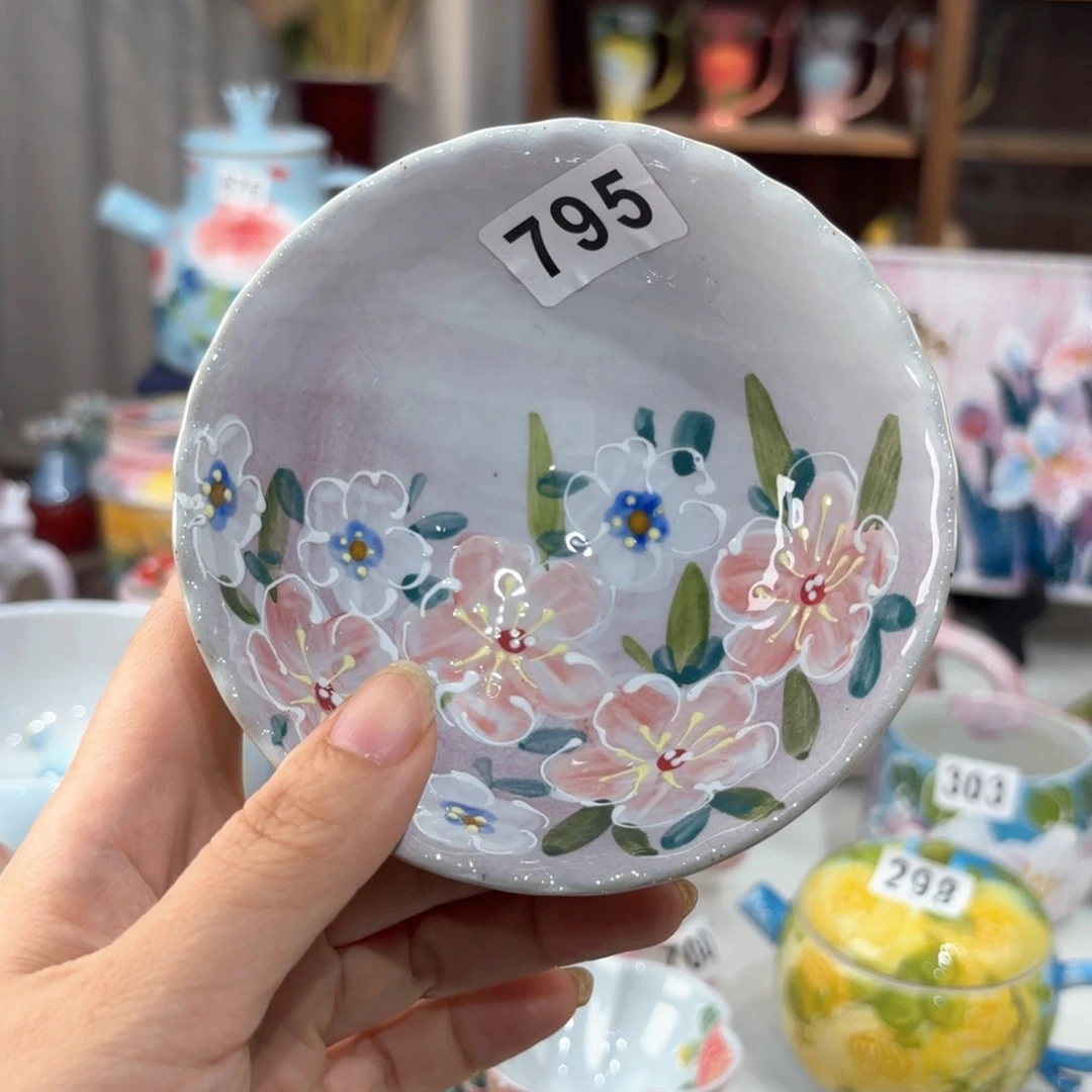 景德镇手绘高温釉下彩陶瓷茶具