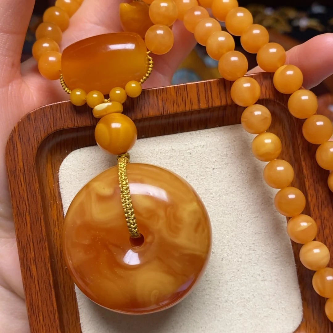 【闪购商品】蜜蜡颈饰未镶嵌项链