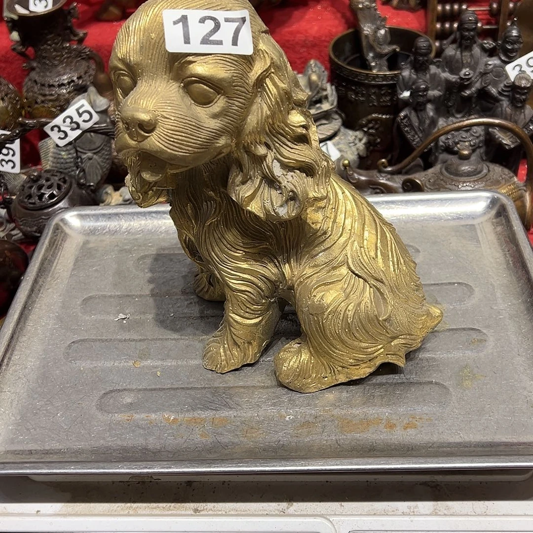 顺***水黄铜摆件，文房摆件