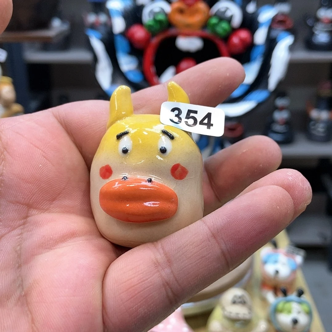 摆件直播间手工陶瓷摆件354