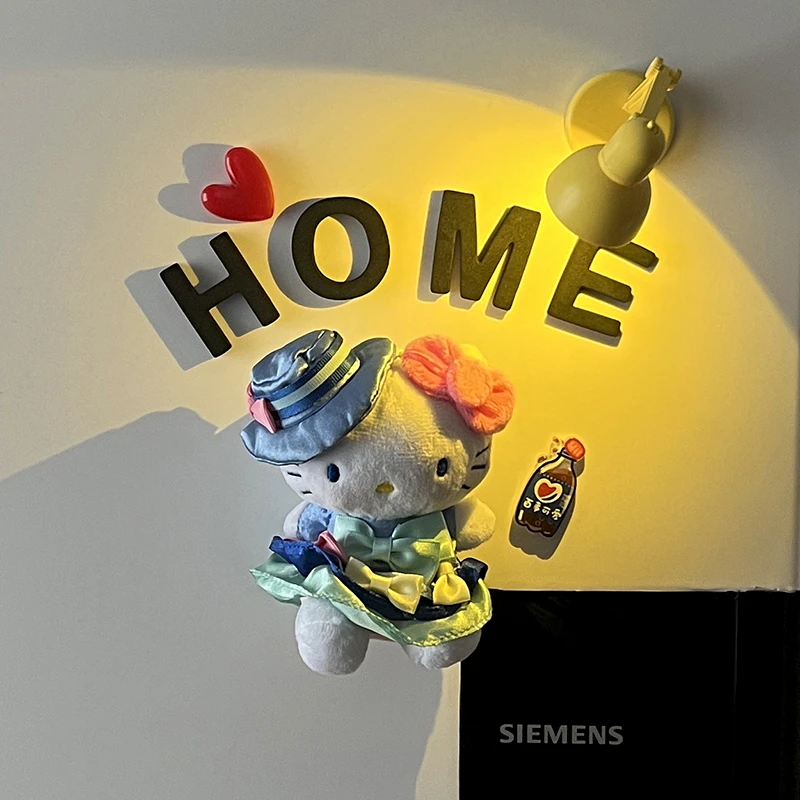 卡通可爱紫仙女凯蒂猫磁吸冰箱贴情侣家居冰箱门创意装饰品洞洞板