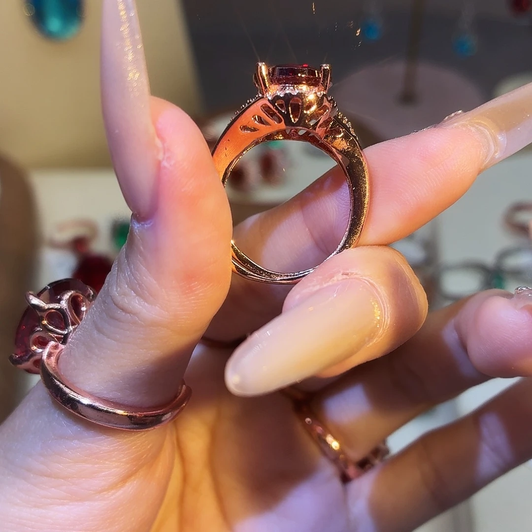 合成立方氧化锆合金牡丹