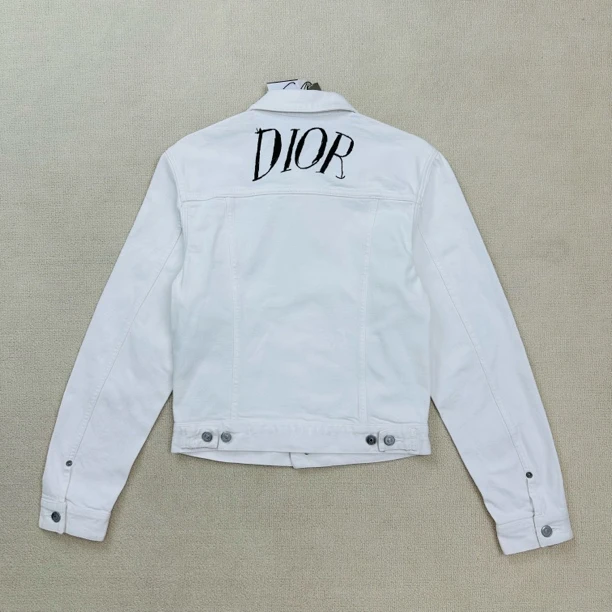 99新 DIOR/迪奥 刺绣logo牛仔外套/46码/WL1764