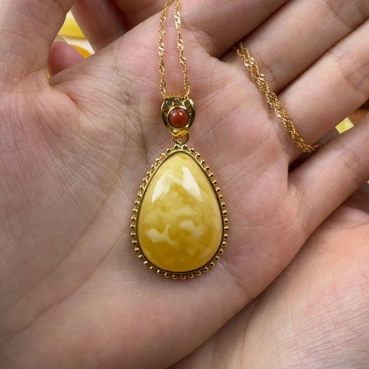 未镶嵌颈饰琥珀琥珀蜜蜡