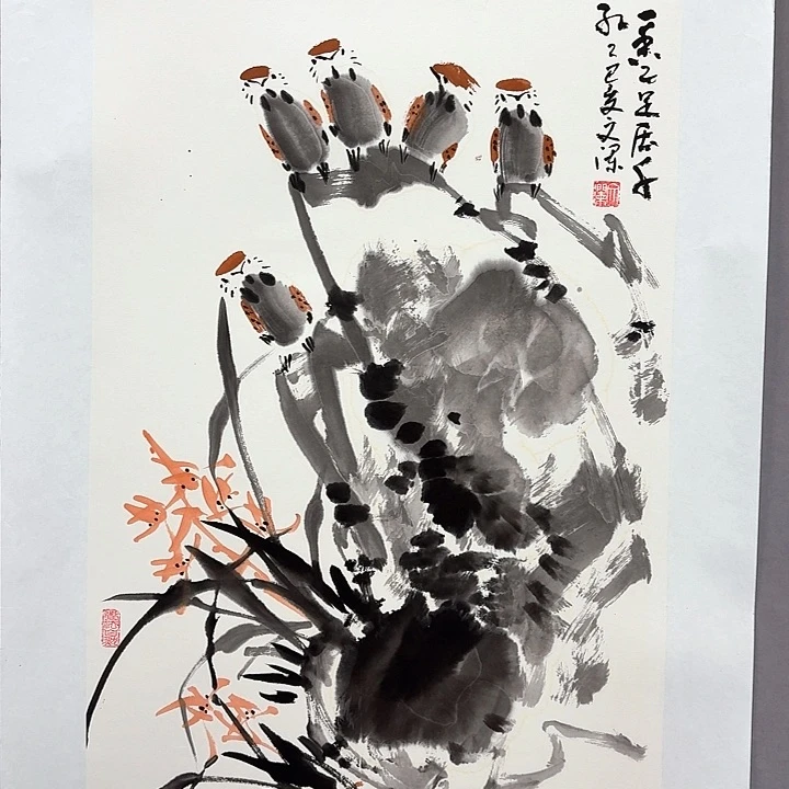 国画亲笔手绘放心去藏