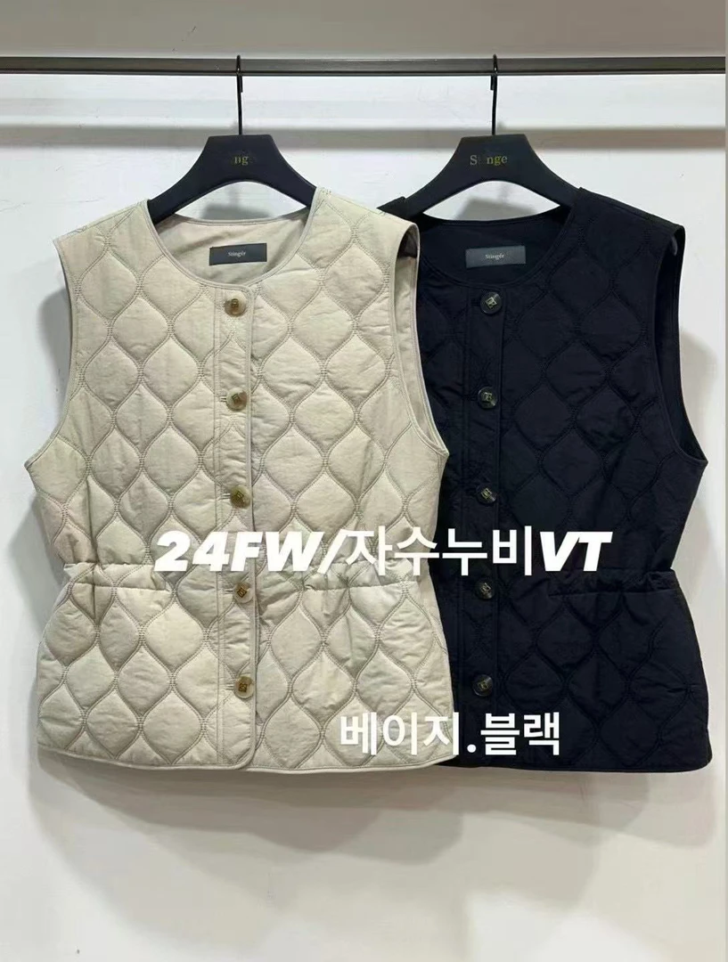 高端可收腰加棉马甲