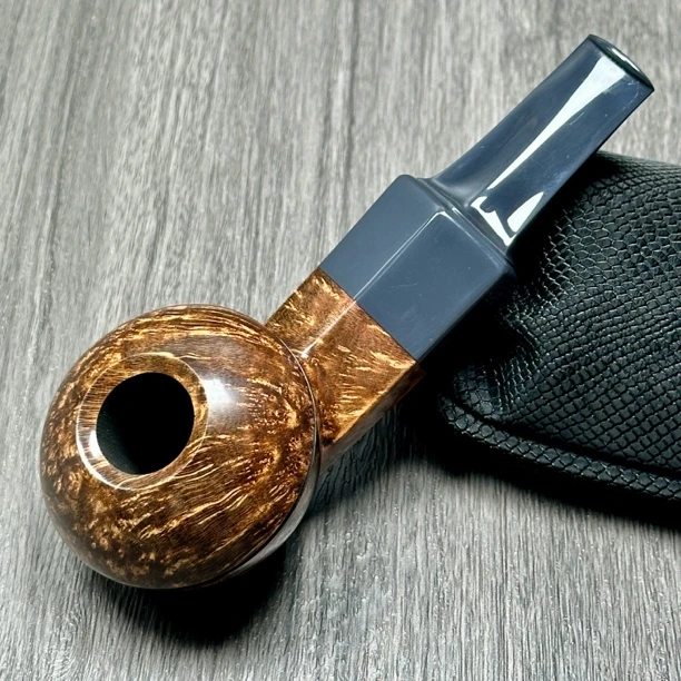 GRIG俄罗斯格里烟斗光面大牛头斗型磁吸斗嘴进口斗石楠木手工斗