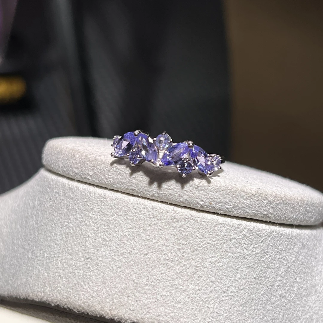 S925坦桑石戒指1.85ct KT24040822