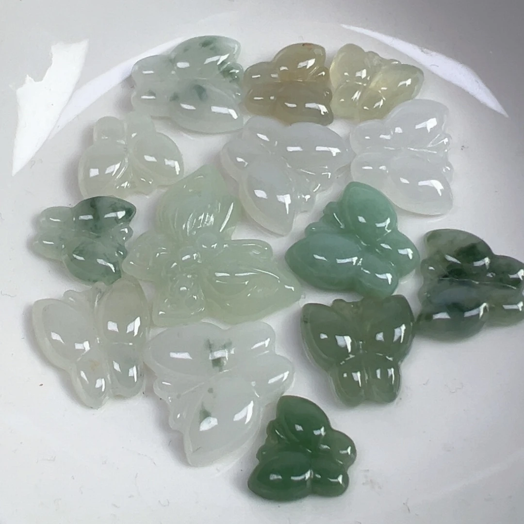 翡翠散珠翡翠蝴蝶一个可挑